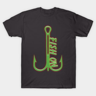 FISH ON Fish Hook T-Shirt